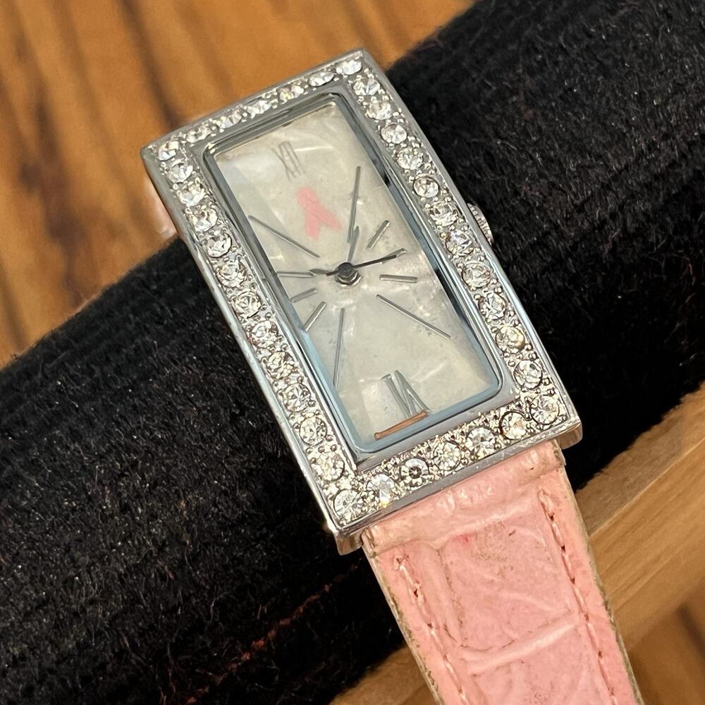 Breast Cancer Awareness Women's Watch Analog Pink Band Needs Battery